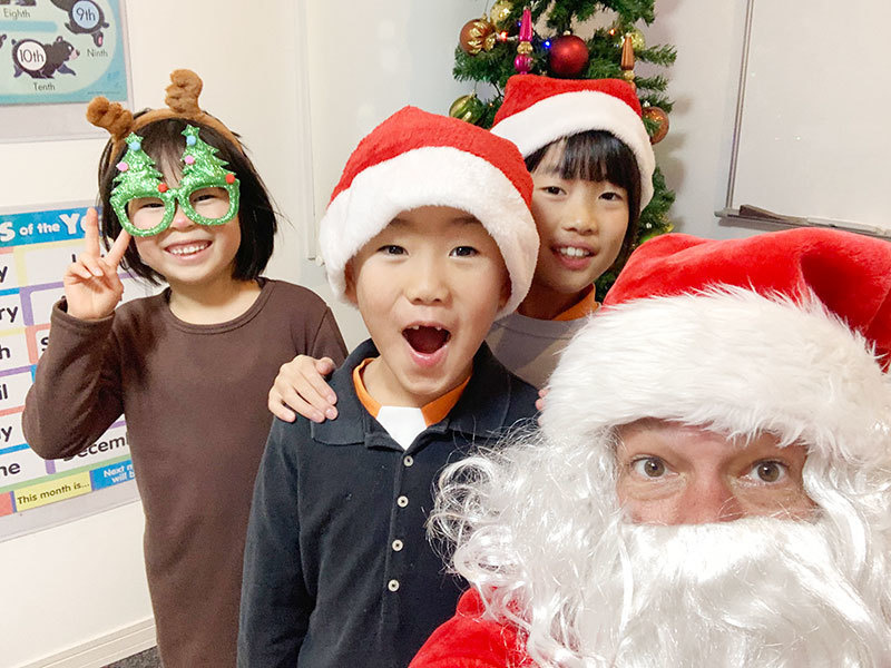 富士市英会話スクール、プライム英会話の2024年のクリスマス・英会話レッスンの画像