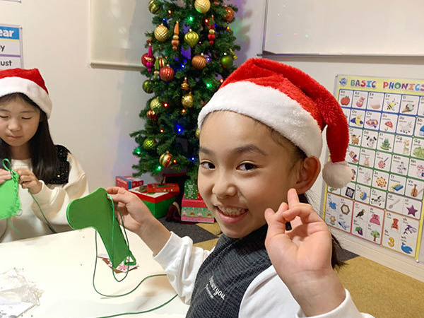 富士市英会話スクール、プライム英会話の2024年のクリスマス・英会話レッスンの画像