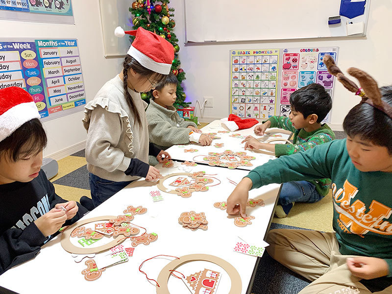 富士市英会話スクール、プライム英会話の2024年のクリスマス・英会話レッスンの画像