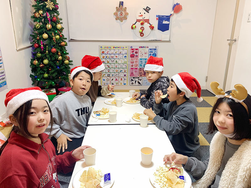 富士市英会話スクール、プライム英会話の2024年のクリスマス・英会話レッスンの画像