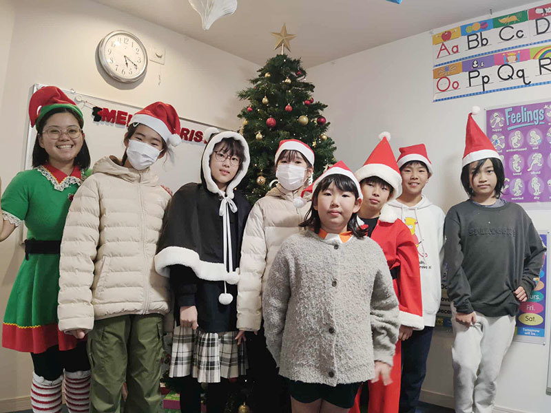 富士市英会話スクール、プライム英会話の2024年のクリスマス・英会話レッスンの画像