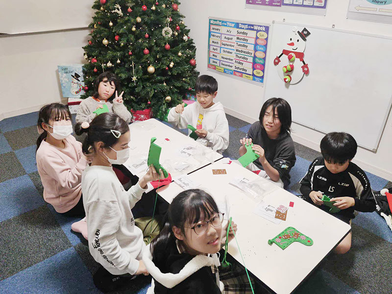 富士市英会話スクール、プライム英会話の2024年のクリスマス・英会話レッスンの画像