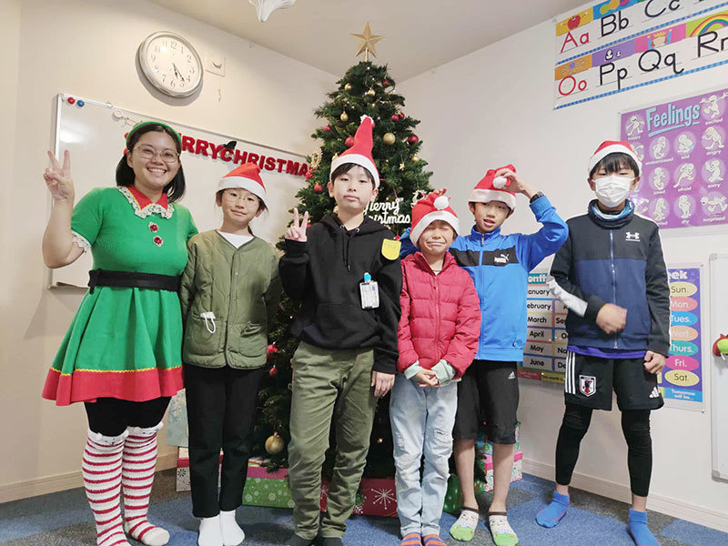 富士市英会話スクール、プライム英会話の2024年のクリスマス・英会話レッスンの画像