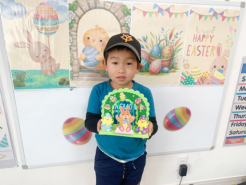 富士市英会話プライム英会話の2025年のイースターの英会話レッスンの写真